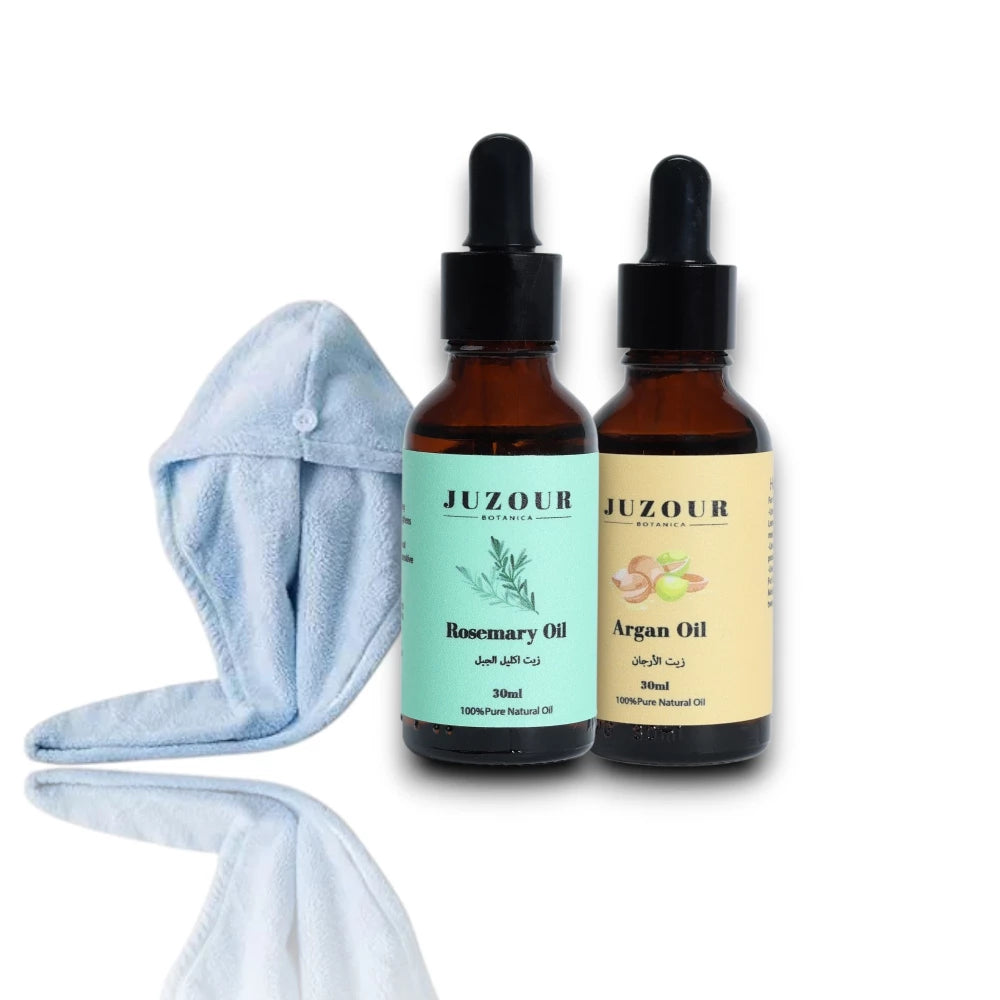Rosemary & Argan & Microfiber towel